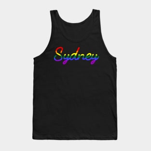 Sydney Pride Festival LGBT Rainbow Flag Tank Top